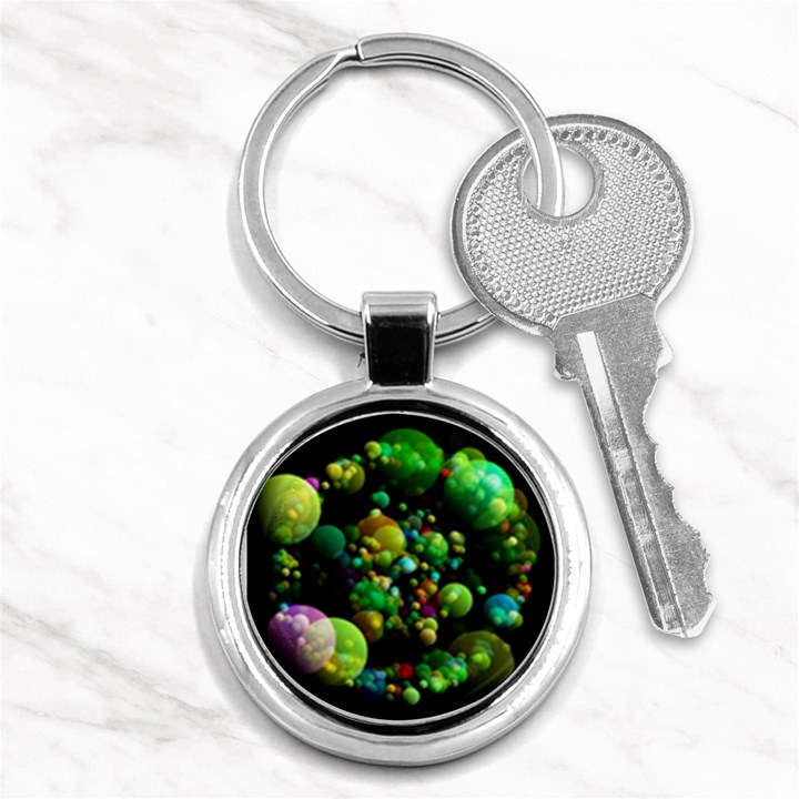 Abstract Balls Color About Key Chains (Round) 