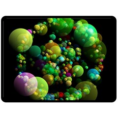 Abstract Balls Color About Fleece Blanket (Large) 