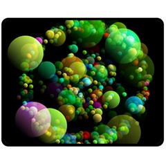 Abstract Balls Color About Fleece Blanket (medium)  by Nexatart