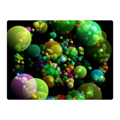 Abstract Balls Color About Double Sided Flano Blanket (Mini) 