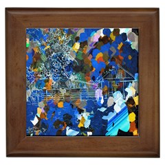 Abstract Farm Digital Art Framed Tiles