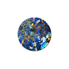 Abstract Farm Digital Art Golf Ball Marker by Nexatart