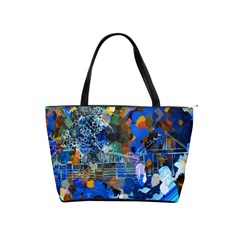 Abstract Farm Digital Art Shoulder Handbags by Nexatart