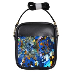 Abstract Farm Digital Art Girls Sling Bags by Nexatart