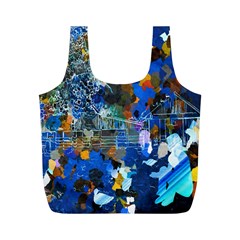 Abstract Farm Digital Art Full Print Recycle Bags (m)  by Nexatart