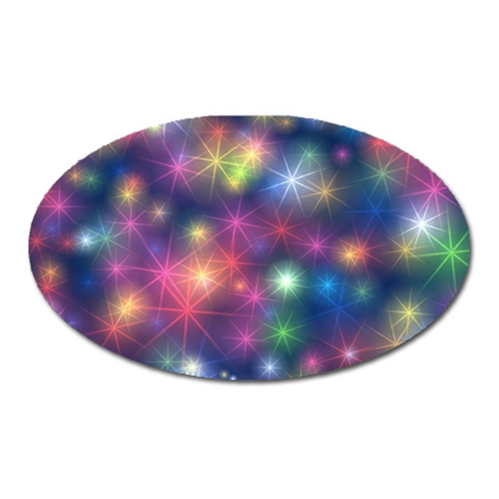 Abstract Background Graphic Design Oval Magnet