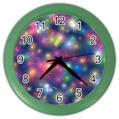 Abstract Background Graphic Design Color Wall Clocks by Nexatart