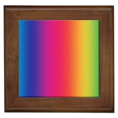 Abstract Rainbow Framed Tiles