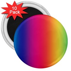 Abstract Rainbow 3  Magnets (10 Pack) 