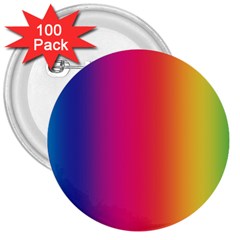 Abstract Rainbow 3  Buttons (100 Pack) 