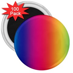 Abstract Rainbow 3  Magnets (100 Pack)