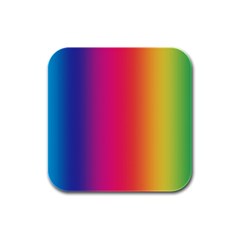 Abstract Rainbow Rubber Square Coaster (4 Pack) 