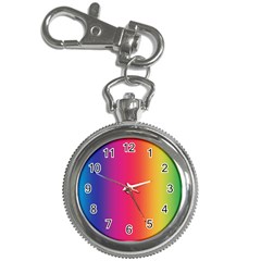 Abstract Rainbow Key Chain Watches by Nexatart