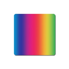 Abstract Rainbow Square Magnet