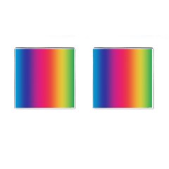 Abstract Rainbow Cufflinks (square)