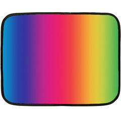 Abstract Rainbow Double Sided Fleece Blanket (mini) 