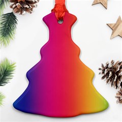 Abstract Rainbow Christmas Tree Ornament (two Sides) by Nexatart