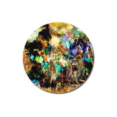 Abstract Digital Art Magnet 3  (round)