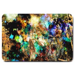 Abstract Digital Art Large Doormat  by Nexatart