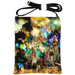 Abstract Digital Art Shoulder Sling Bags