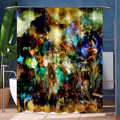 Abstract Digital Art Shower Curtain 60  X 72  (medium)  by Nexatart