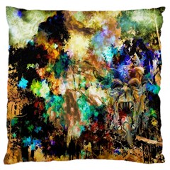 Abstract Digital Art Large Cushion Case (one Side) by Nexatart