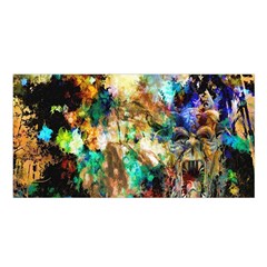 Abstract Digital Art Satin Shawl by Nexatart