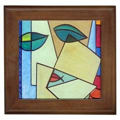 Abstract Art Face Framed Tiles