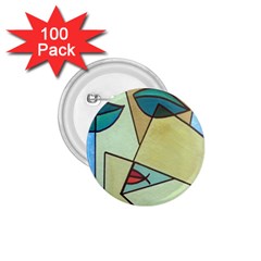 Abstract Art Face 1 75  Buttons (100 Pack) 