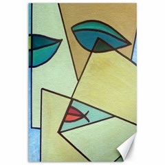 Abstract Art Face Canvas 12  X 18   by Nexatart