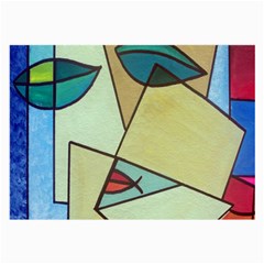 Abstract Art Face Large Glasses Cloth