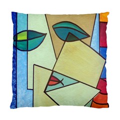 Abstract Art Face Standard Cushion Case (one Side) by Nexatart