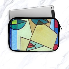 Abstract Art Face Apple Ipad Mini Zipper Cases by Nexatart