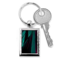 Abstract Green Purple Key Chains (rectangle)  by Nexatart