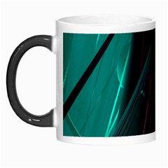 Abstract Green Purple Morph Mugs