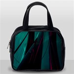 Abstract Green Purple Classic Handbags (2 Sides) Back