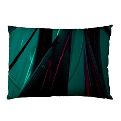 Abstract Green Purple Pillow Case