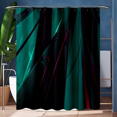 Abstract Green Purple Shower Curtain 60  X 72  (medium)  by Nexatart