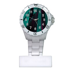 Abstract Green Purple Plastic Nurses Watch by Nexatart