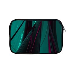 Abstract Green Purple Apple Macbook Pro 13  Zipper Case by Nexatart