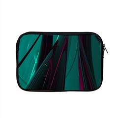 Abstract Green Purple Apple Macbook Pro 15  Zipper Case by Nexatart