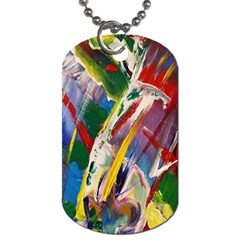 Abstract Art Art Artwork Colorful Dog Tag (two Sides)