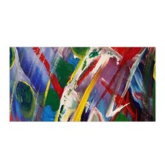 Abstract Art Art Artwork Colorful Satin Wrap by Nexatart