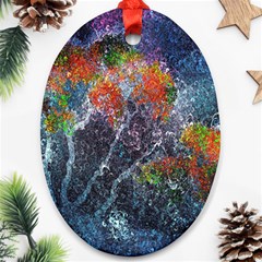 Abstract Digital Art Ornament (oval) by Nexatart