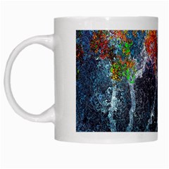 Abstract Digital Art White Mugs