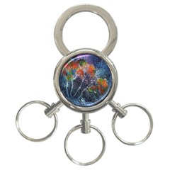 Abstract Digital Art 3-ring Key Chains by Nexatart