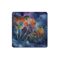 Abstract Digital Art Square Magnet