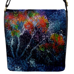 Abstract Digital Art Flap Messenger Bag (s)