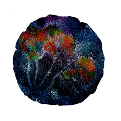 Abstract Digital Art Standard 15  Premium Flano Round Cushions by Nexatart