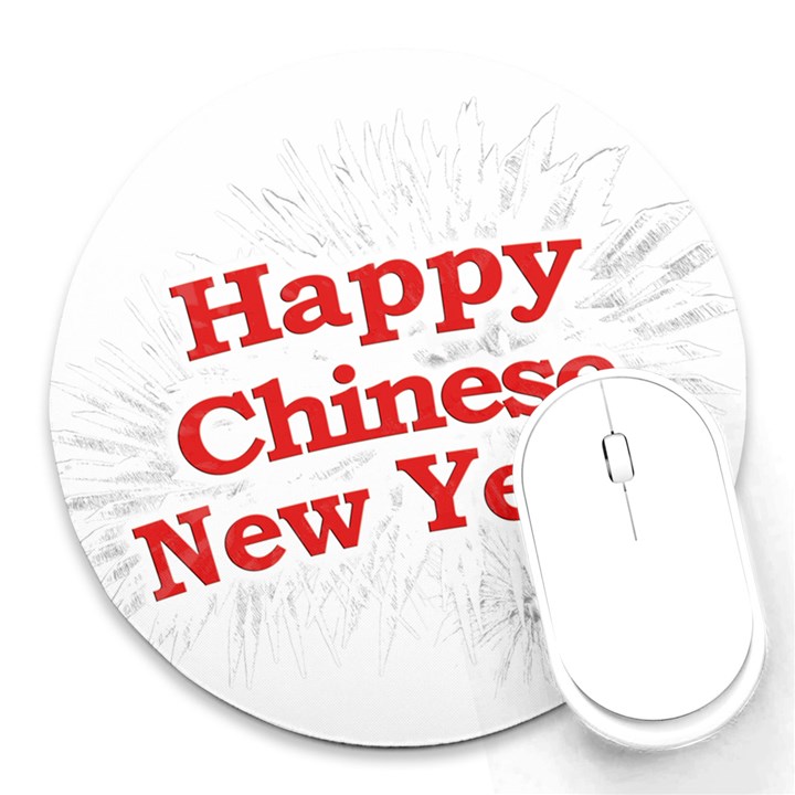 Happy Chinese New Year Design Round Mousepads